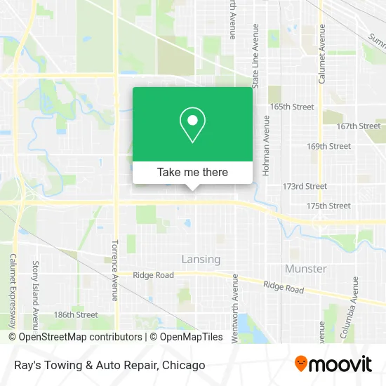 Ray's Towing & Auto Repair map