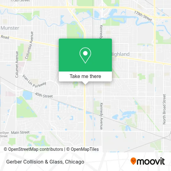 Gerber Collision & Glass map