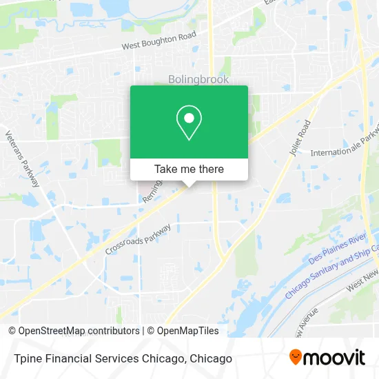 Tpine Financial Services Chicago map