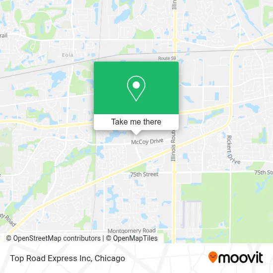 Top Road Express Inc map