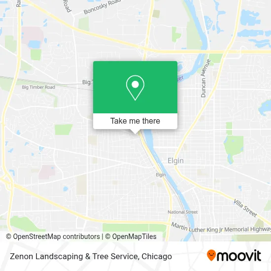 Zenon Landscaping & Tree Service map