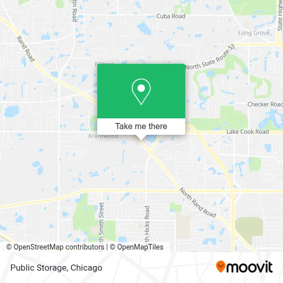 Public Storage map