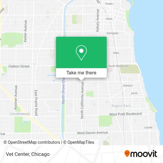 Vet Center map