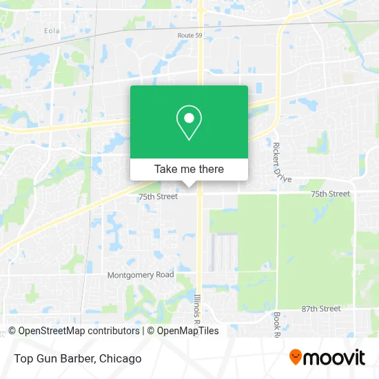 Top Gun Barber map