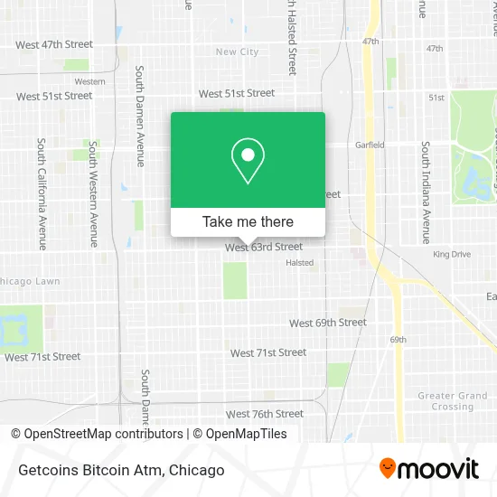 Getcoins Bitcoin Atm map