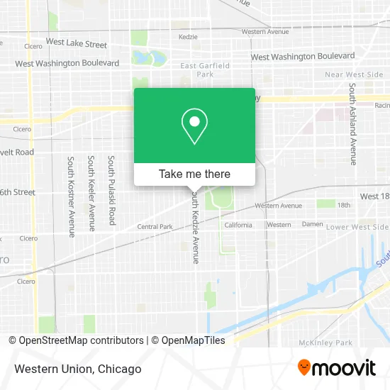 Western Union map