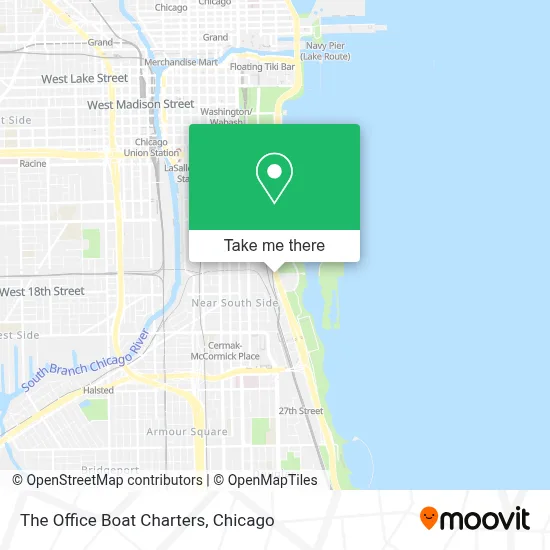 The Office Boat Charters map