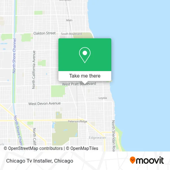 Chicago Tv Installer map
