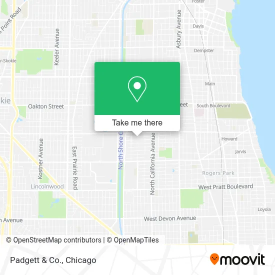 Padgett & Co. map
