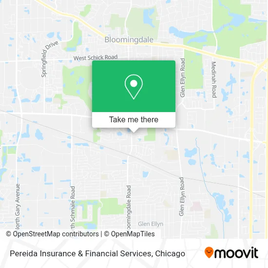 Pereida Insurance & Financial Services map