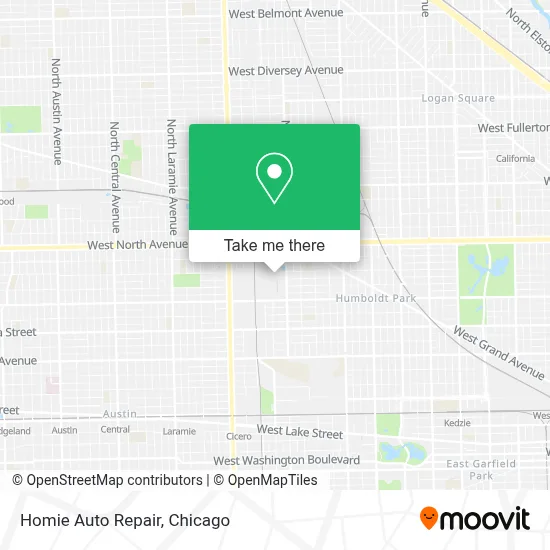 Homie Auto Repair map
