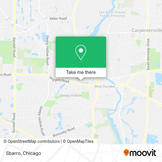 Sbarro map