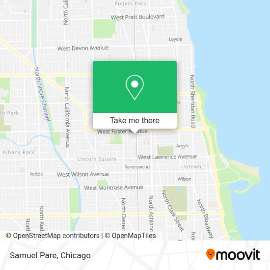 Samuel Pare map