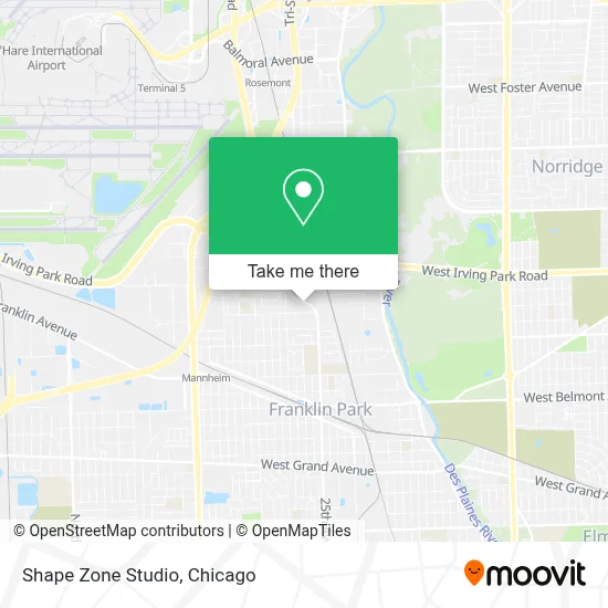 Shape Zone Studio map