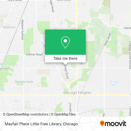 Mayfair Place Little Free Library map