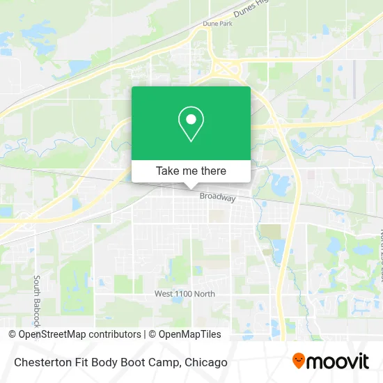 Chesterton Fit Body Boot Camp map