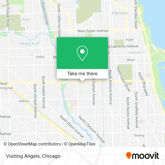 Visiting Angels map