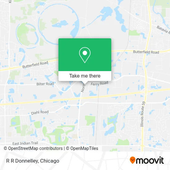 R R Donnelley map