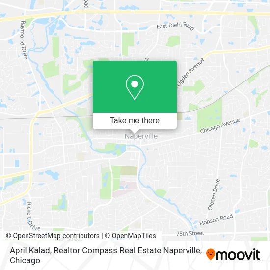 April Kalad, Realtor Compass Real Estate Naperville map