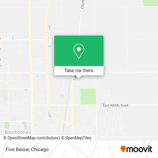 Five Below map