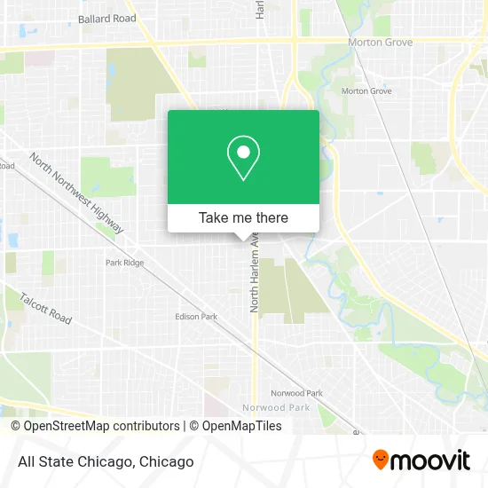 All State Chicago map