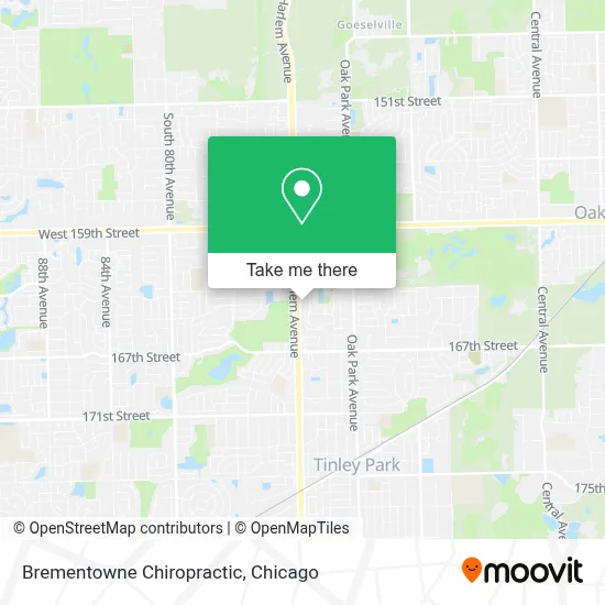 Brementowne Chiropractic map