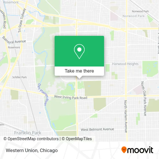 Western Union map