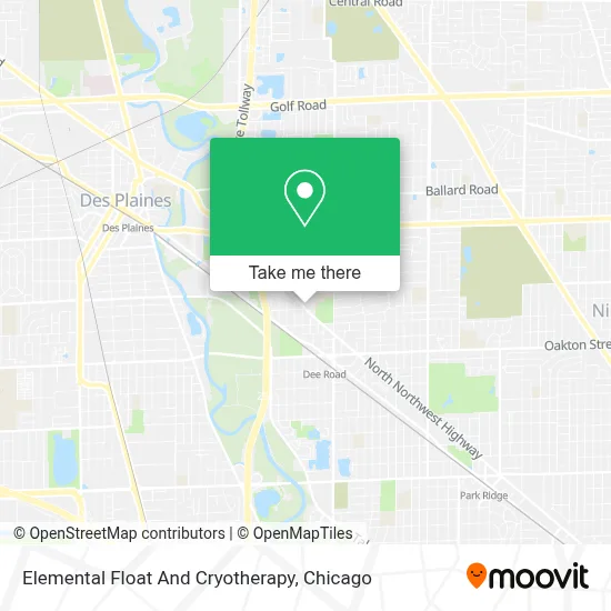 Elemental Float And Cryotherapy map