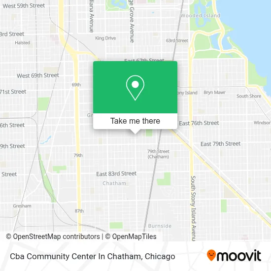 Cba Community Center In Chatham map