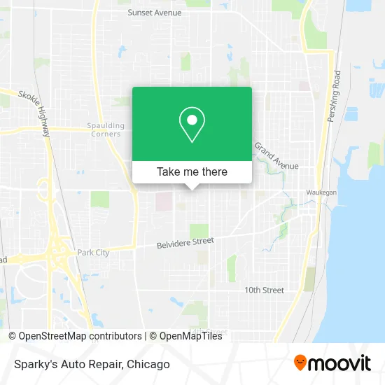 Sparky's Auto Repair map