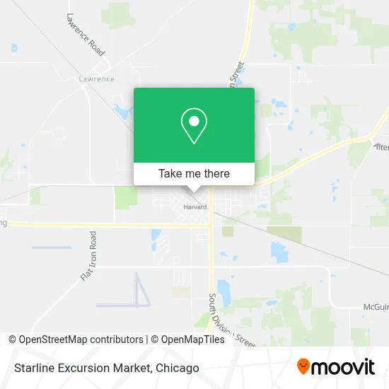 Starline Excursion Market map