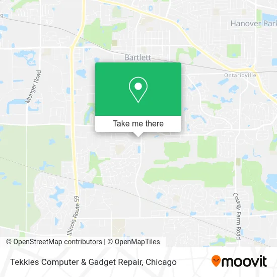 Tekkies Computer & Gadget Repair map