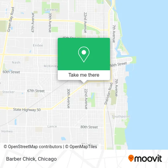Barber Chick map