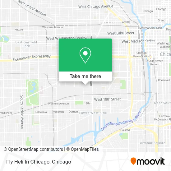 Fly Heli In Chicago map