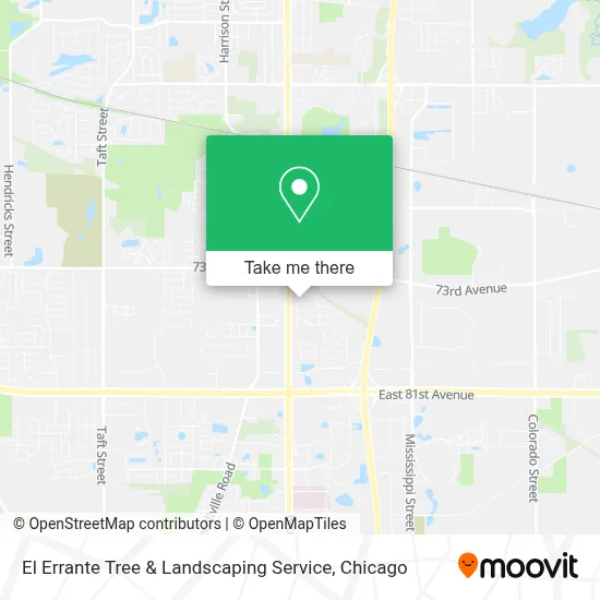 El Errante Tree & Landscaping Service map