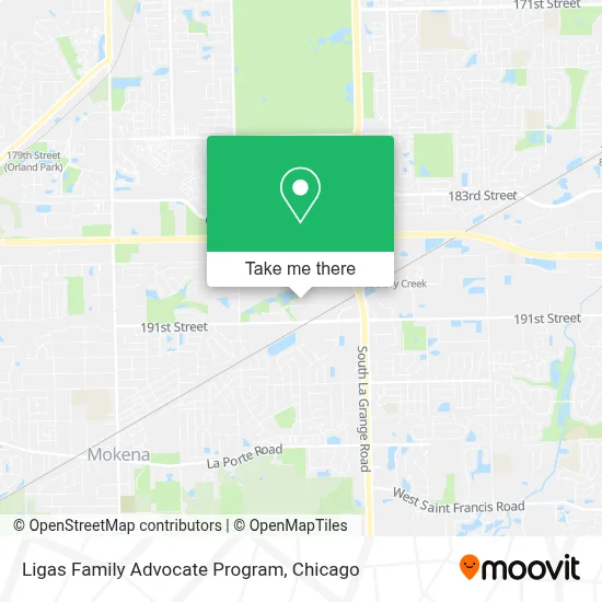 Ligas Family Advocate Program map