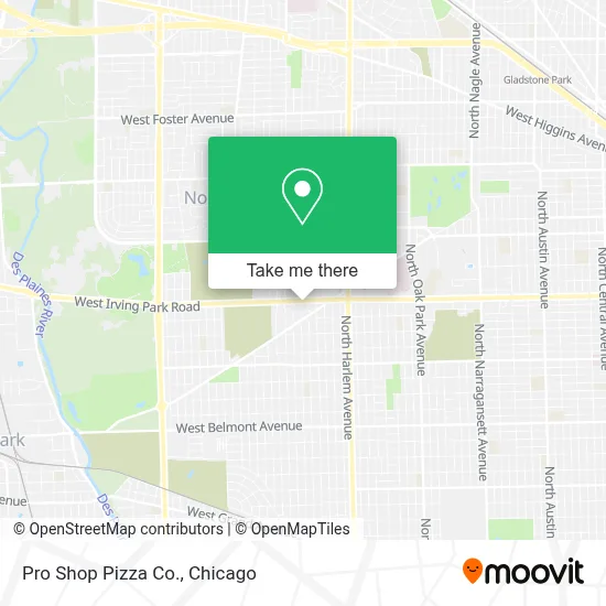 Pro Shop Pizza Co. map