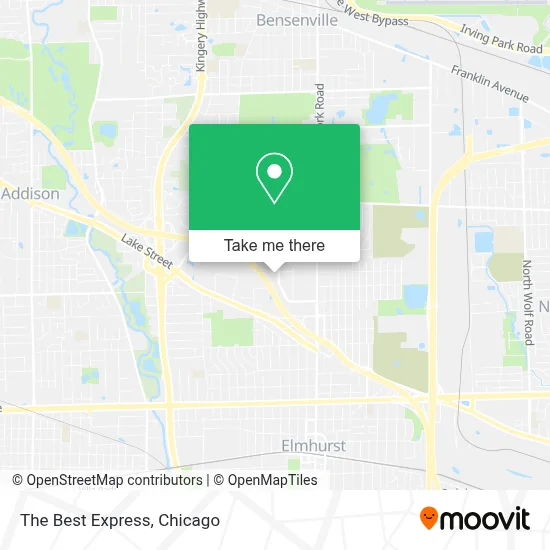 The Best Express map
