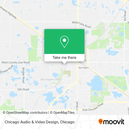 Chicago Audio & Video Design map