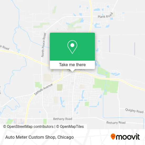 Auto Meter Custom Shop map