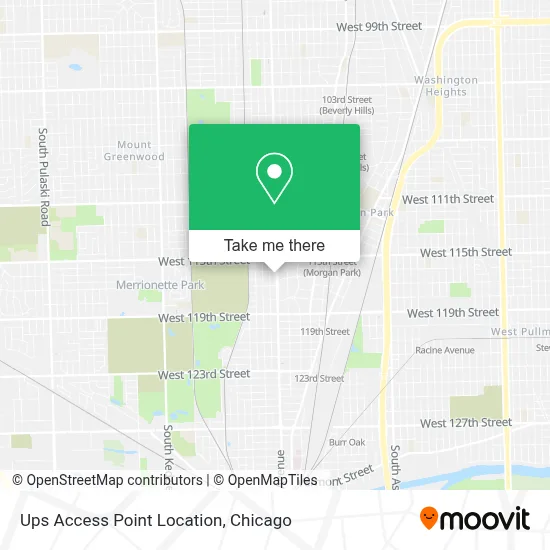 Ups Access Point Location map