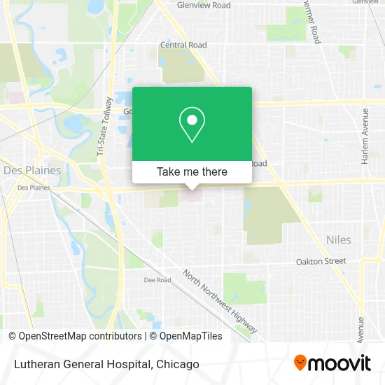 Lutheran General Hospital map