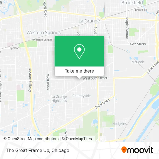The Great Frame Up map