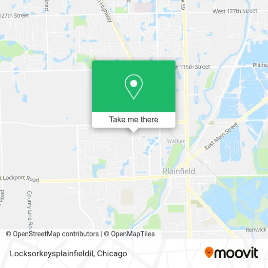 Locksorkeysplainfieldil map
