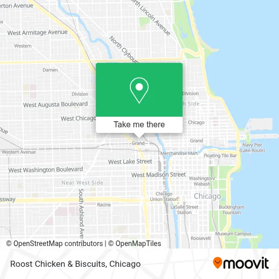 Roost Chicken & Biscuits map