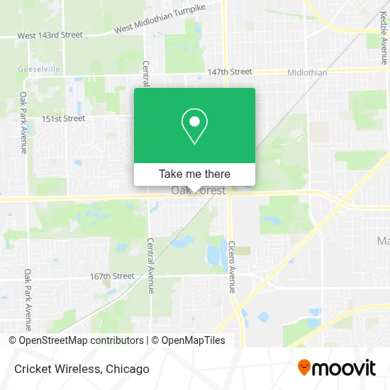 Cricket Wireless map
