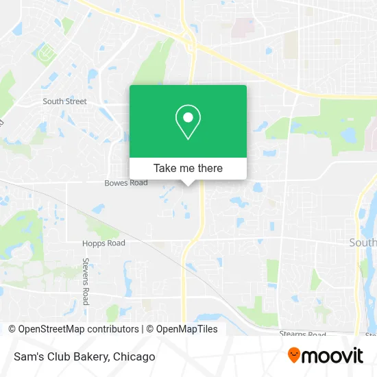 Sam's Club Bakery map