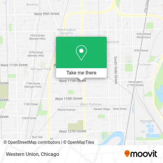 Western Union map