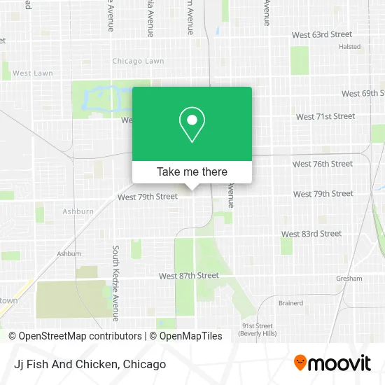 Jj Fish And Chicken map