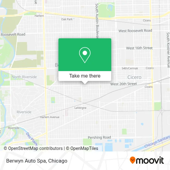 Berwyn Auto Spa map